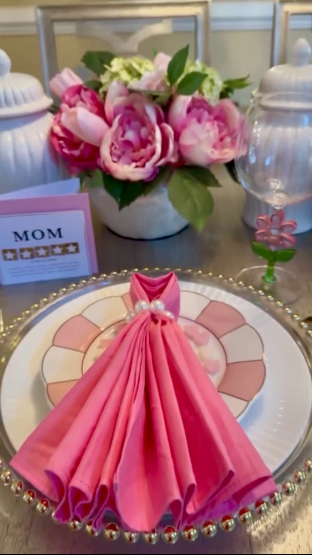 Pretty in pink and perfectly polished 💗
Creating a soft, feminine tablescape doesn’t have to be complicated—just a few elevated details make all the difference. From the pearl-accent napkin fold to the blush-toned plates and floral glassware, this look feels like a little love letter to Mom 🌸

Whether you’re hosting Mother’s Day brunch, a bridal shower, or just want to make everyday dining feel special… this setup is simple, elegant, and totally re-creatable.

✨ Tap to shop all the details + exact links to recreate this look
✨ Save for your next hosting moment

Because the magic is always in the details 💕

#LTKhome #LTKspring #LTKtablescape #TablescapeInspo #MothersDayBrunch #SpringHosting #PrettyTables #BlushDecor #EntertainingAtHome #HostessWithTheMostess #TableDecorInspo #ElegantLiving #HomeStylingIdeas #BrunchVibes #FeminineDecor #PinkAesthetic #SeasonalDecor #JustJennsDesign #LTKfinds #DecorInspo