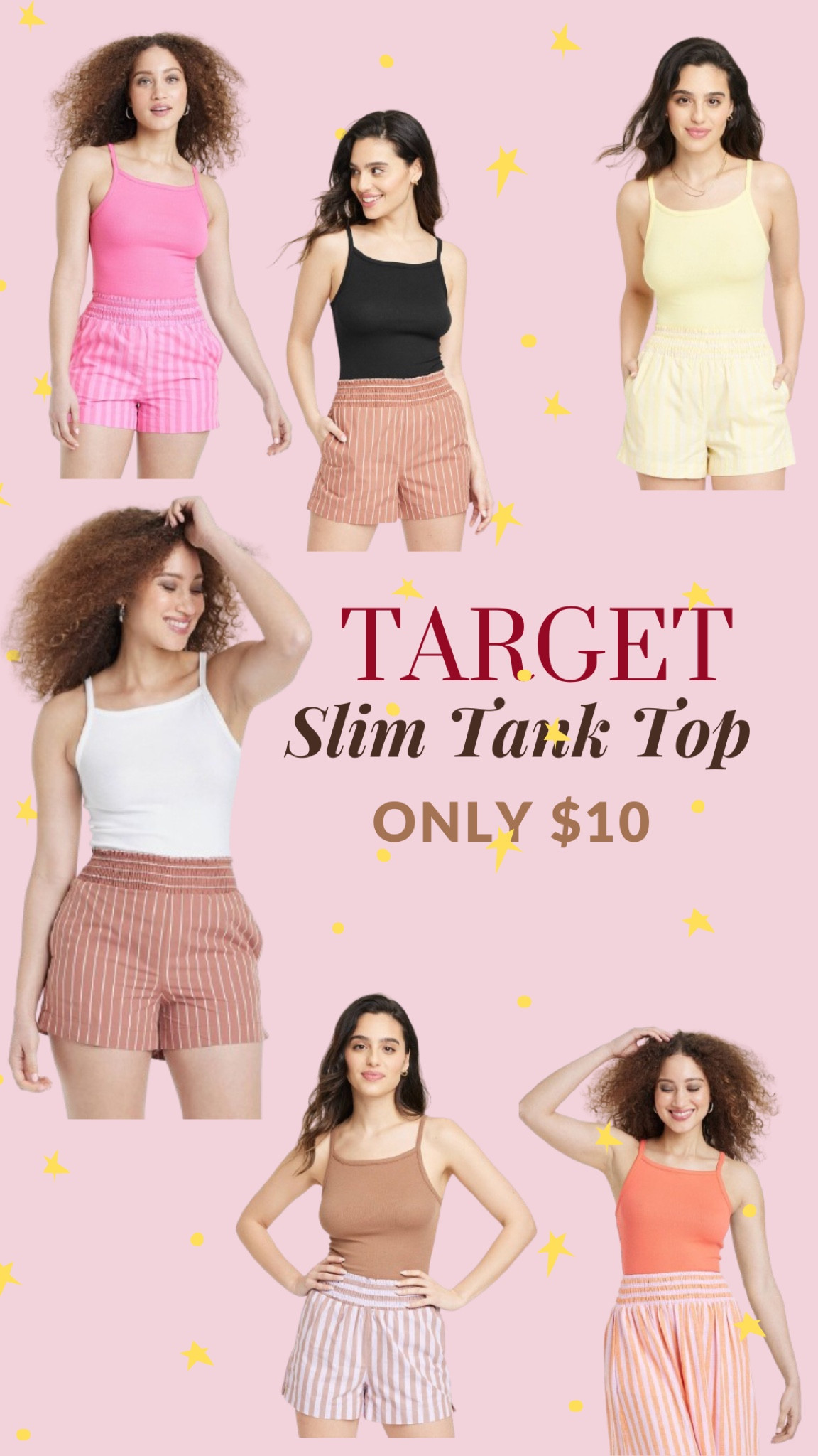 Target Tank Top (ONLY $10) 💫🌟
Target 🎯 finds , target prices, spring colors, spring style, target style. 

#LTKstyletip #LTKSeasonal