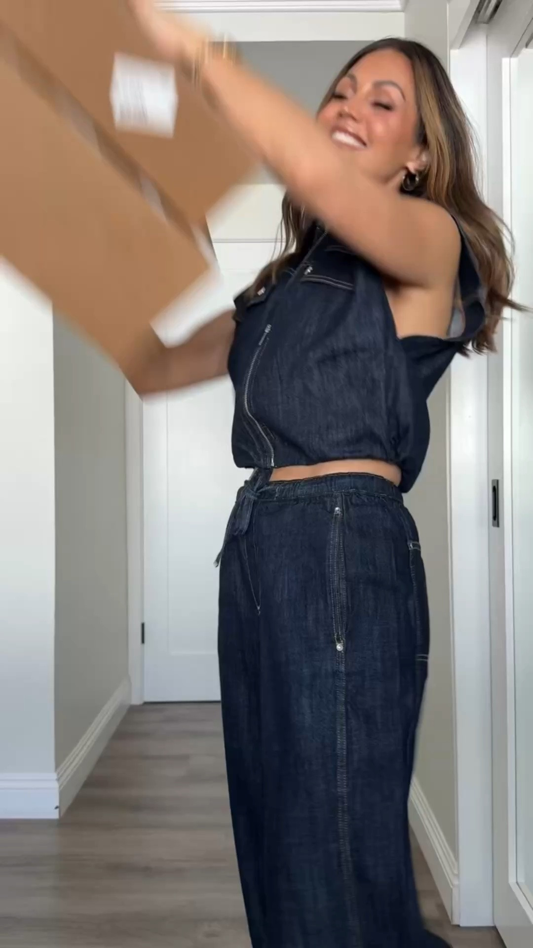 This zara haul is 100/100: NO NOTES 🎤
Look 1
Denim vest + jeans / XS
LOOK 2
Halter bodysuit/ small 
Paper bag pants / medium (they run small ) 
Look 3
Linen trousers / XS
Cargo jacket /xs
Look 4
Cross neck linen top/ XS
Linen pants /small 
Look 5
Studded Halter  top/ snall 
Trousers / XS
Ruffle top/ small 
Wide leg jeans /26
I’m 5’4”/130 / 26in waist

#LTKgrwm #LTKdayinmylife #LTKootd