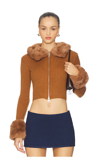 Peggy Cardigan in Toffee | Revolve Clothing (Global)