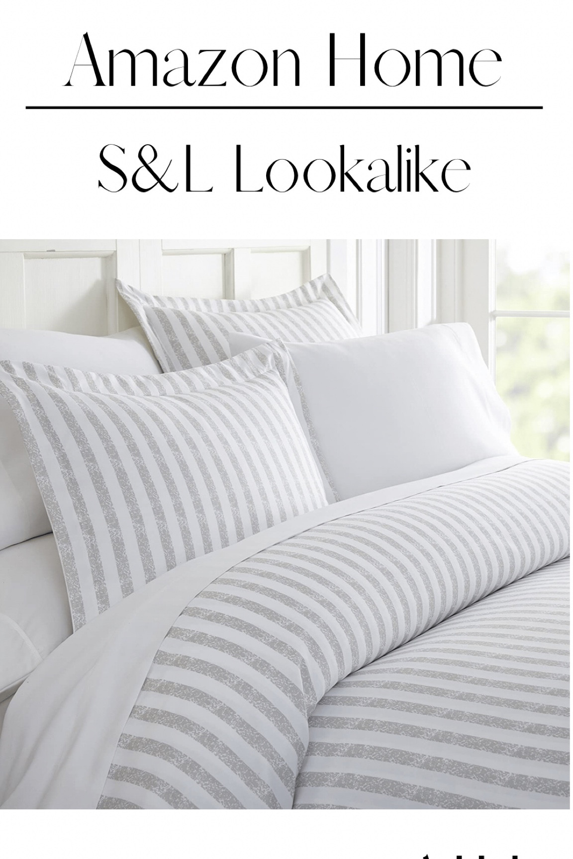 Amazon home 
Look for less 
Linen bedding 
Striped bedding 
Budget friendly 
Amazon deals 

#LTKunder100 #LTKunder50 #LTKsalealert