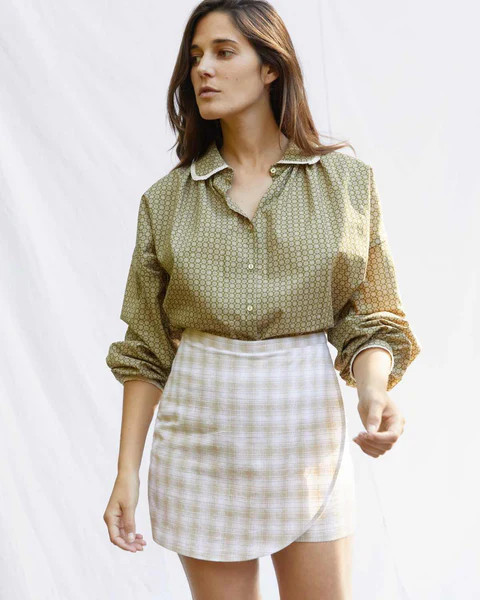 The Molly Skort | Coffee Flower Plaid | Christy Dawn