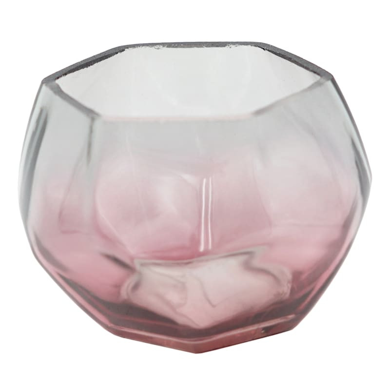 Pink & Grey Ombre Votive Candle Holder, 3" | At Home
