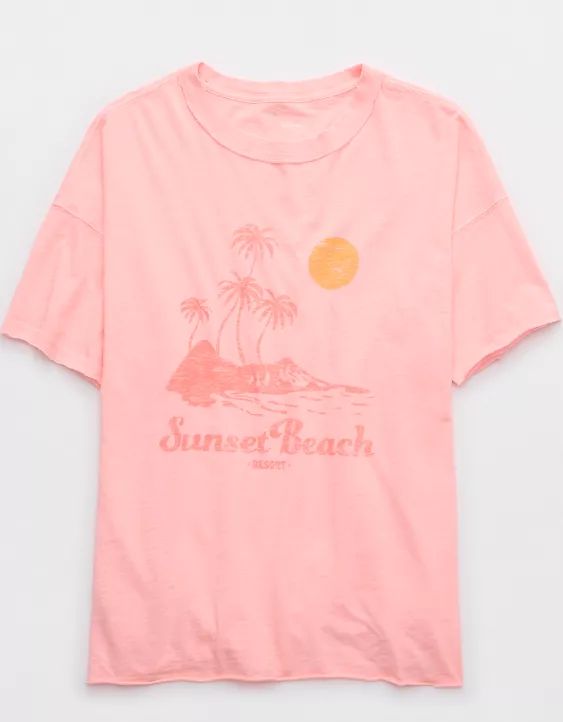 Aerie Graphic Oversized Boyfriend T-Shirt | American Eagle Outfitters (US & CA)