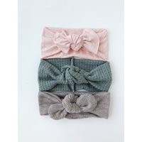 Top Knot Set | 3 Headband Baby Bows Knot Toddler Girls | Etsy (US)