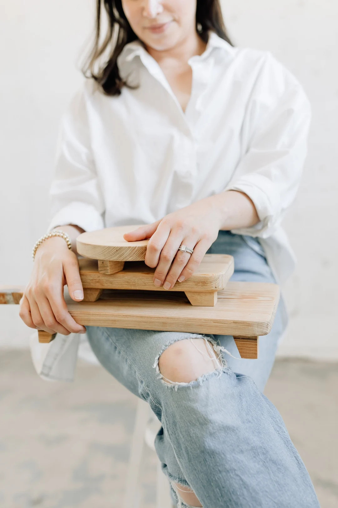 Round Soap Stand, Large Kitchen Tray, Sink Decor, Reclaimed Wood, Raw Wood Riser, Shelf Styling | Etsy (US)