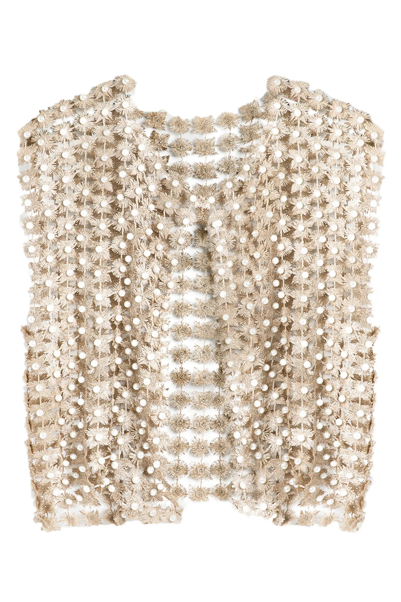 SAACHI Pearly Beaded Floral Lace Top (Women) | Nordstromrack | Nordstrom Rack