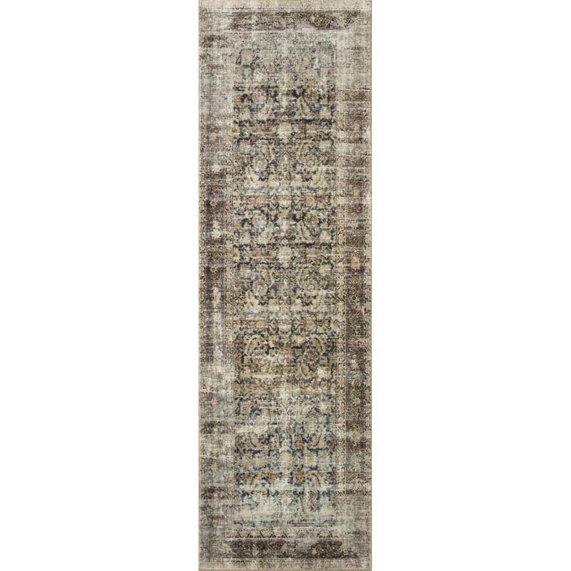 Amber Lewis x Loloi Morgan Navy / Sand Area Rug feat. CloudPile™ | Wayfair Professional