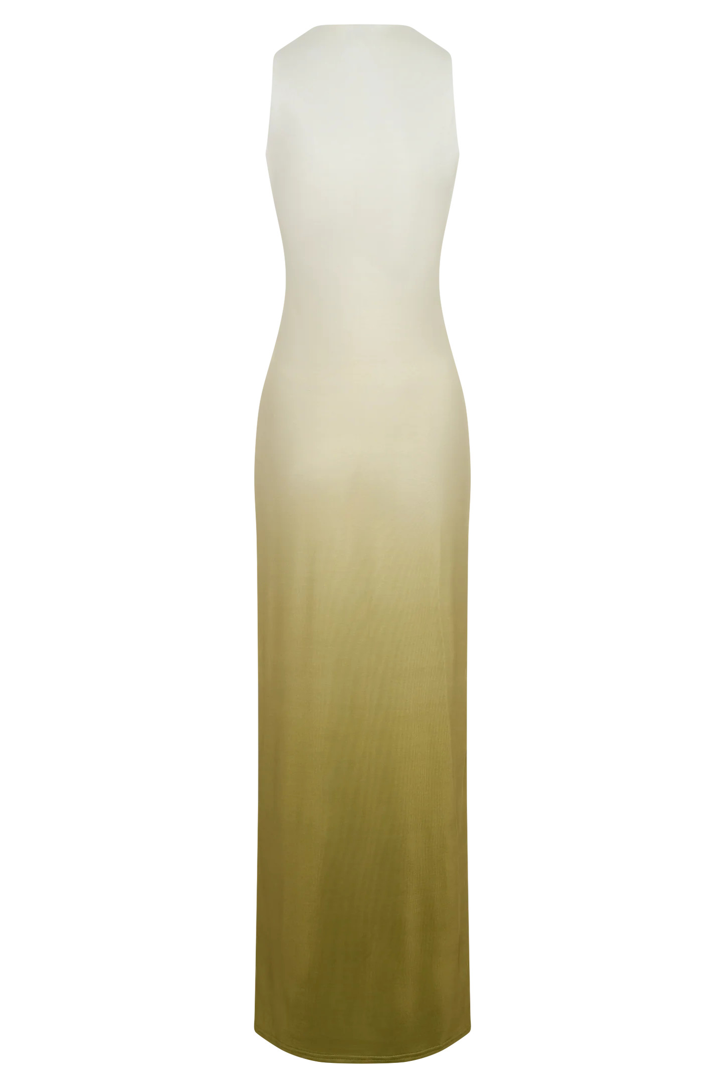 Draped Slinky Maxi Dress - Ombre Vintage Olive | MESHKI US