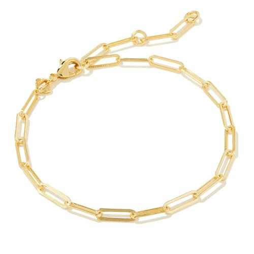 Kendra Scott Courtney Paperclip Bracelet in 14k Gold-Plated Brass, Fashion Jewelry for Women | Amazon (US)