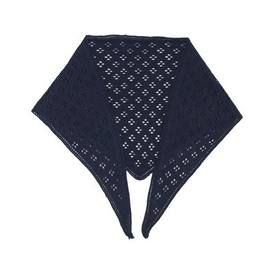 Anna-Kaci Womens Knitted Wool Triangle Scarf Soft Lightweight Layering Shawl 17.5×51 Inches, Blue | Target