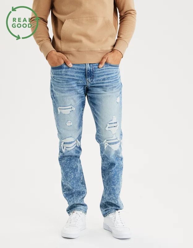 AE Ne(x)t Level AirFlex Slim Straight Jean | American Eagle Outfitters (US & CA)