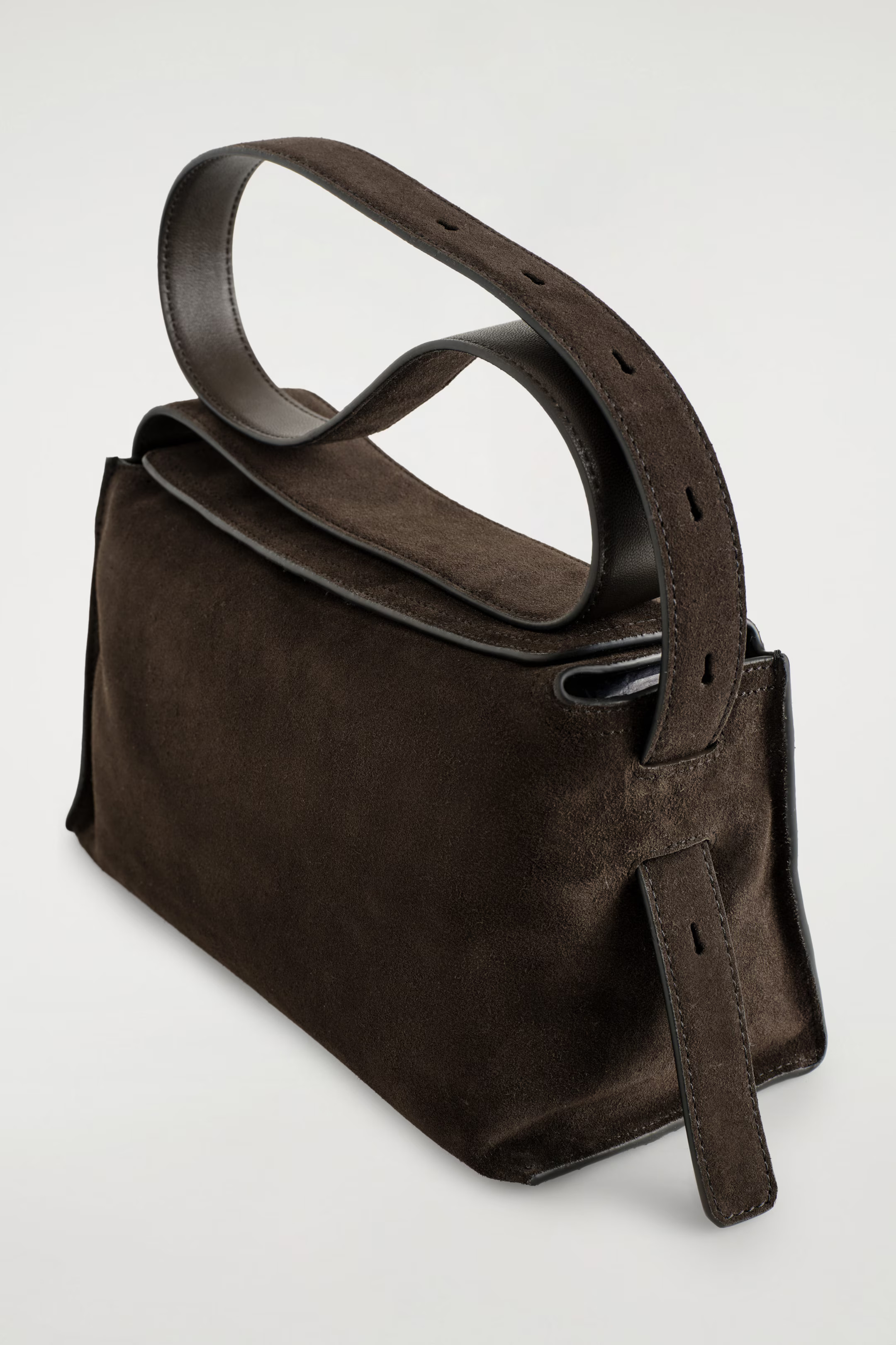 PLINTH CROSSBODY BAG - LEATHER - BROWN SUEDE | COS GB | COS UK
