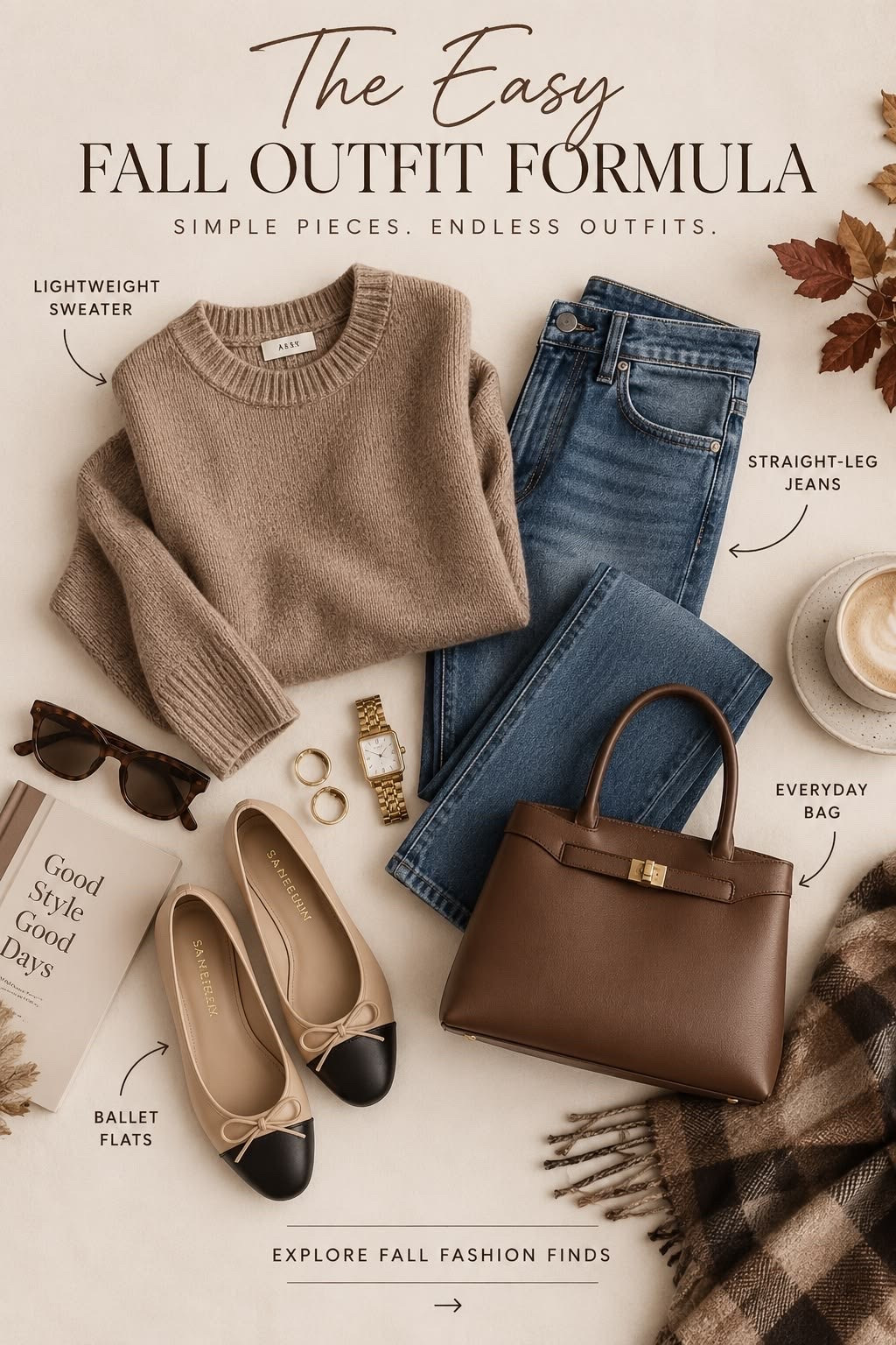 Simple classic fall outfit

Fall outfit, straight leg jeans, fall sweater, simple outfit, effortless look

#LTKootd #LTKMidsize #LTKSaleAlert