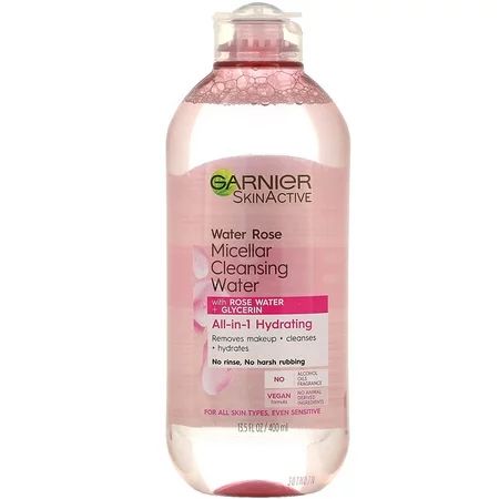 Garnier SkinActive Water Rose Micellar Cleansing Water with Rose Water + Glycerin 13.5 fl oz | Walmart (US)