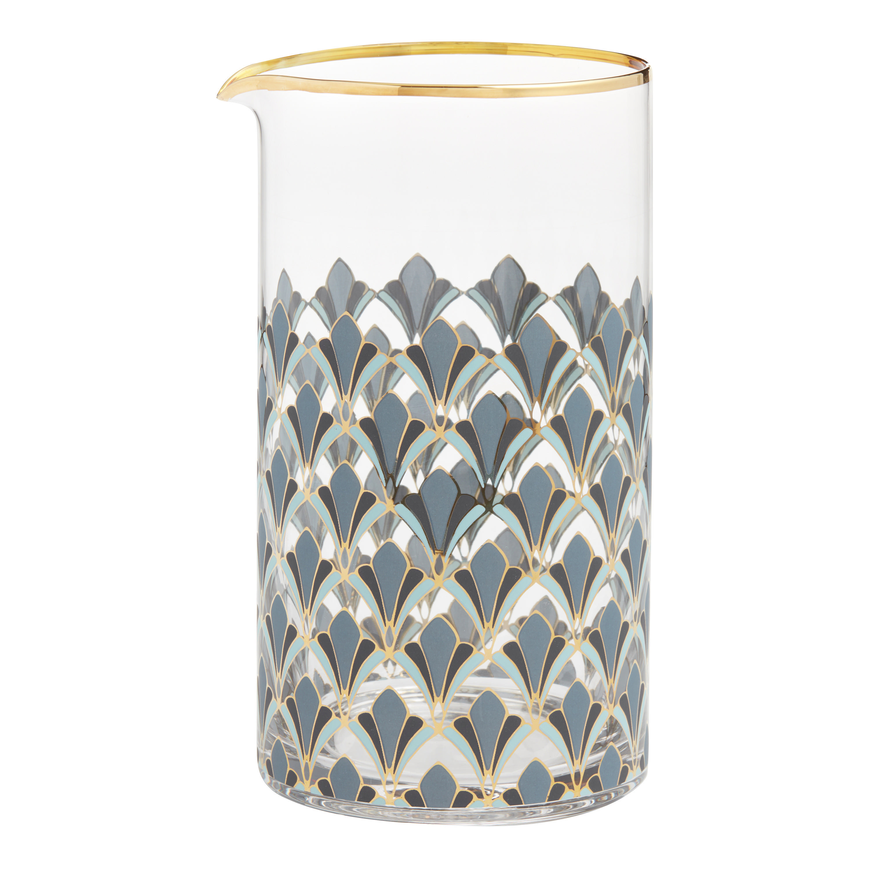 Gable Art Deco Cocktail Mixing Glass | World Market