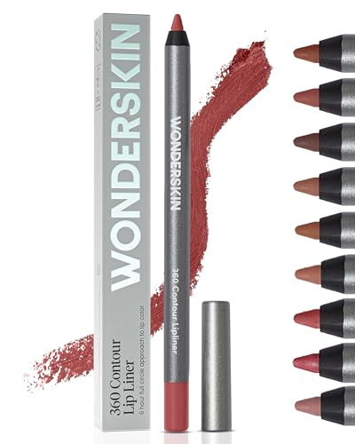 Wonderskin Lip Liner Pencil - 360 Contour Lipliner, Long Lasting, Sharpenable, Waterproof and Transfer-Proof Nude Lip Liner Pencil (Ruby) | Amazon (UK)