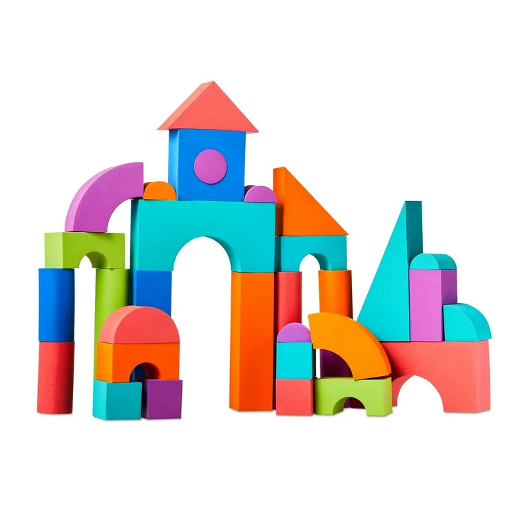 Spark.Create.Imagine Jumbo Foam Building Blocks, 53 Pieces for Ages 3+ | Walmart (US)