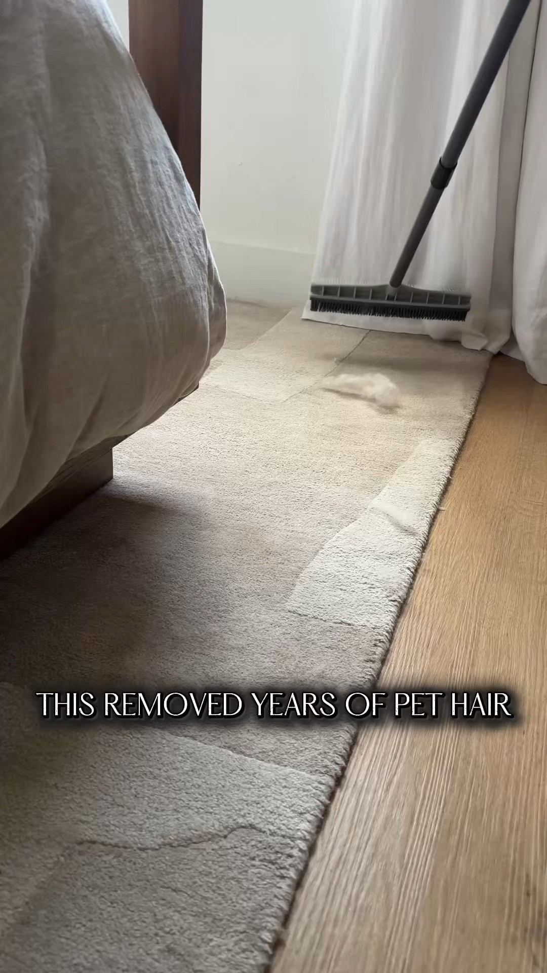 Say CLEANING HACKS and I’ll send you all the links. THIS pulled SO MUCH hair out of my carpet I was actually shocked 😳
like… where was all of this even hiding 😭

If you have a dog (or shed a lot)… you NEED this. My carpet looks brand new after using it 🐶

#cleanhome #homehacks #cleaningtips #amazonfinds #homeessentials