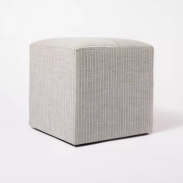 Lynwood Square Upholstered Cube - Threshold™ designed with Studio McGee | Target