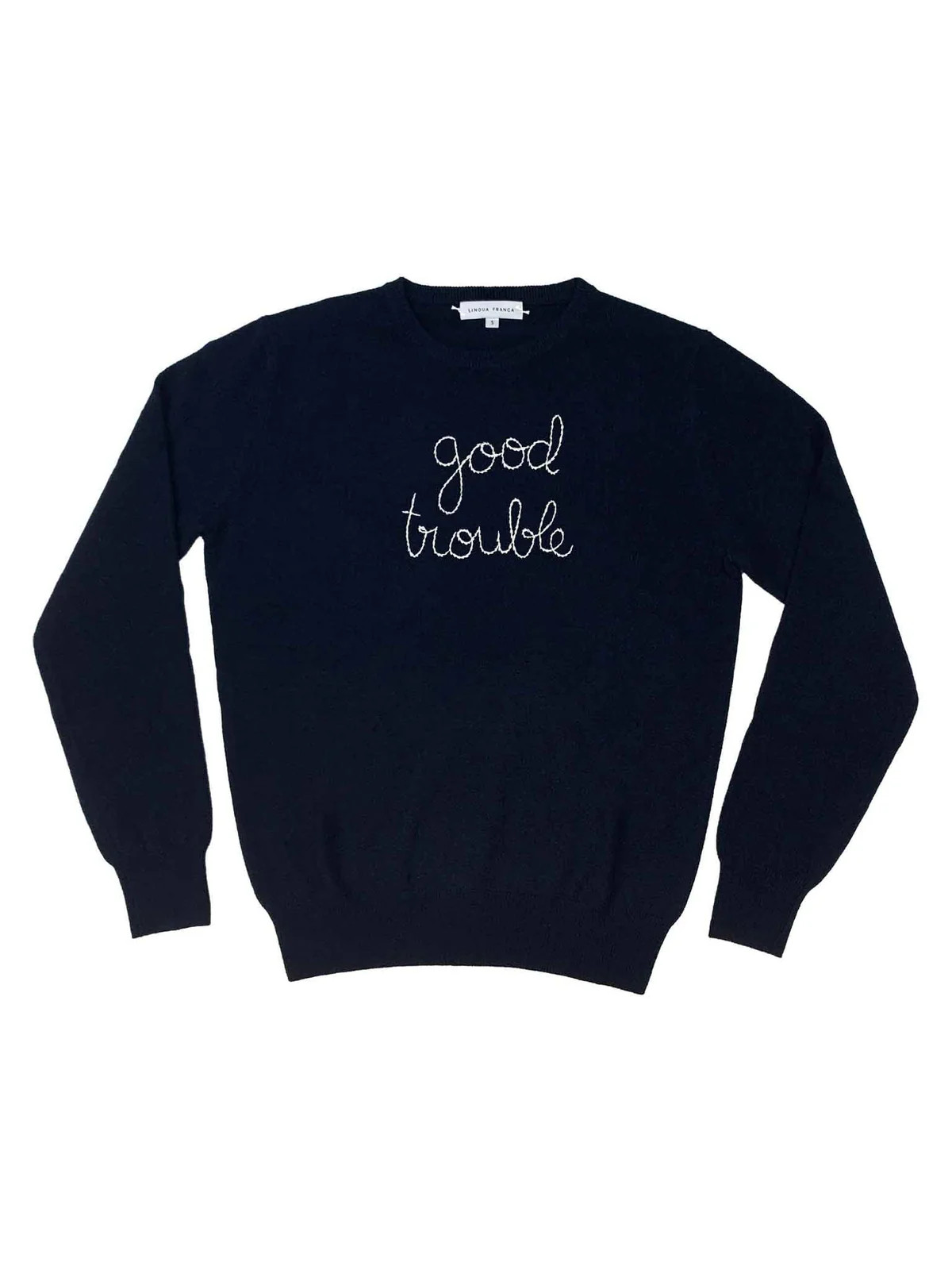 "good trouble" Crewneck | Lingua Franca NYC