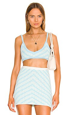 For Love & Lemons Corinna Bralette in Blue from Revolve.com | Revolve Clothing (Global)