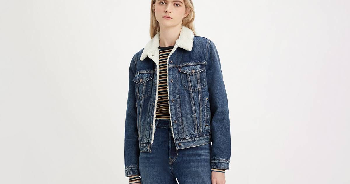 Original Sherpa Trucker Jacket - Dark Wash | Levi's® US | LEVI'S (US)