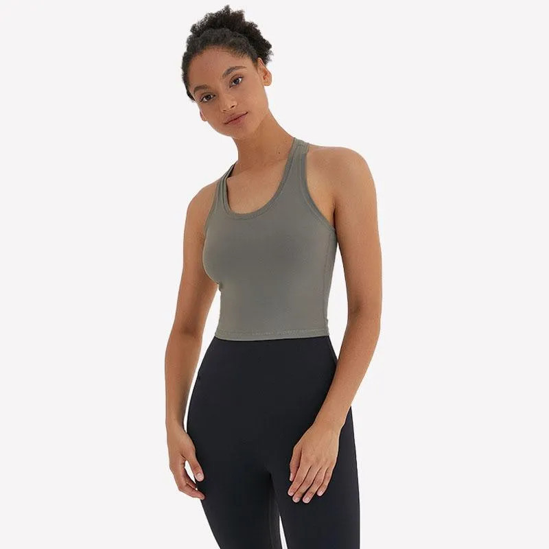 Shop Yoga Outfits Online, Lul Yoga Vest T Shirt Indoor Outdoor Women Sexy Tops Solid Colors With ... | DHGate