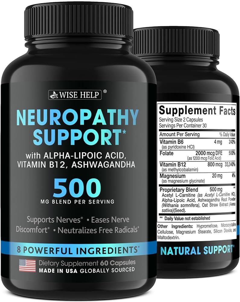 Neuropathy Support Natural Nerve Discomfort Relief - Made in USA - Nerve Antioxidant for Trigemin... | Amazon (US)