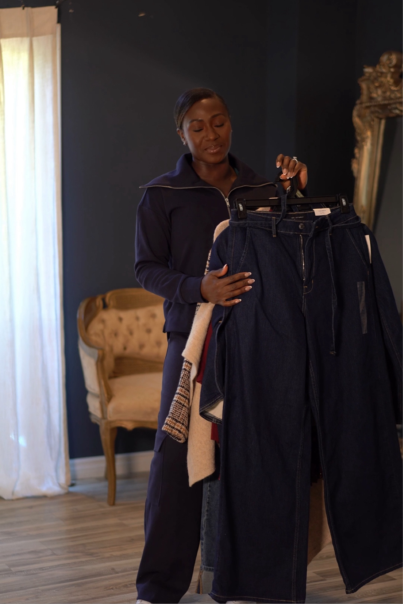 The video is taking too long to load so until then here’s a screenshot of the video! All from @walmartfashion #walmart #walmartfashion #ltkunder25

Sweatsuit (small top, medium pants)
Denim shirt (small)
Denim suit (medium blazer , size 8 pants) 
Poncho (large /xl)
Jacket (medium) 
Cuff jeans (size 8) 
Maroon sweater and skirt (size medium) 

#LTKFindsUnder50 #LTKStyleTip