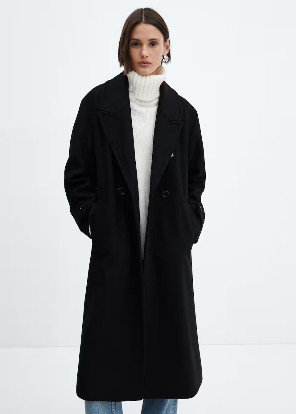 Oversize wool coat -  Women | Mango USA | MANGO (US)