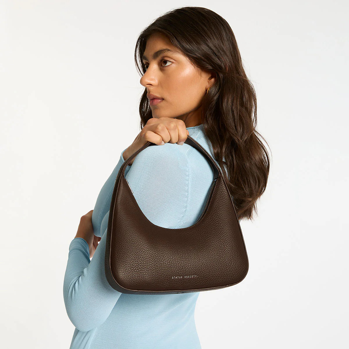 Aurora Women's Cocoa Leather Bag | Status Anxiety® | Status Anxiety 