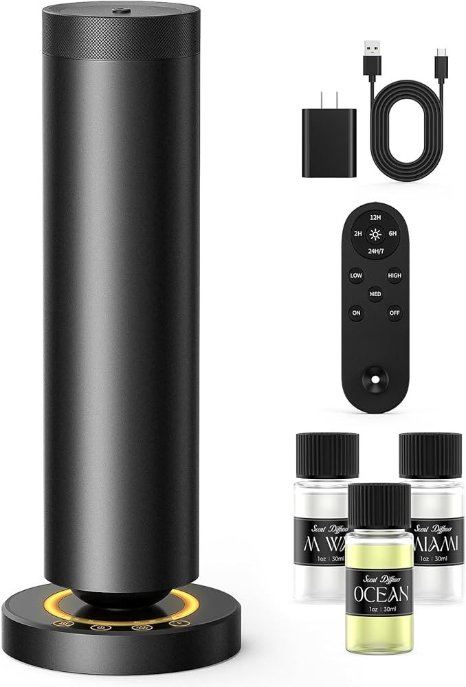 Waterless Diffuser with 90ML Essential Oils, Covers 1000 Sq Ft, Diffusers for Home Hotel, Adjusta... | Amazon (US)