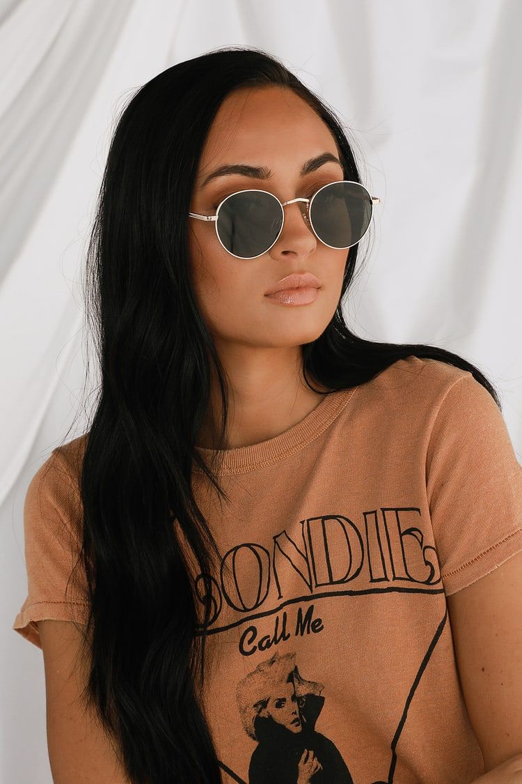 Agreed Gold Round Sunglasses | Lulus (US)