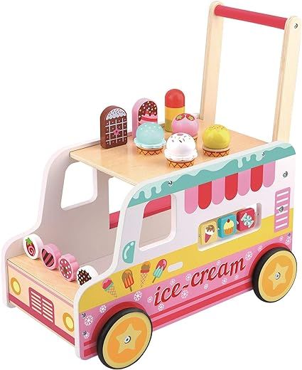 Fat Brain Toys Scoop 'n Scoot Ice Cream Walker Active Play for Babies | Amazon (US)
