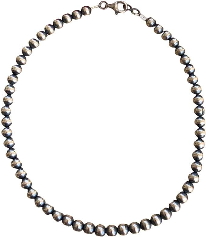 14" 6MM "Navajo Style" Sterling Pearls | Amazon (US)