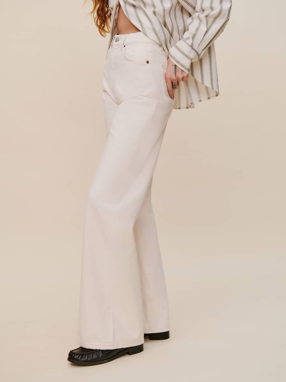 Cary High Rise Slouchy Wide Leg Jeans | Reformation (Global)