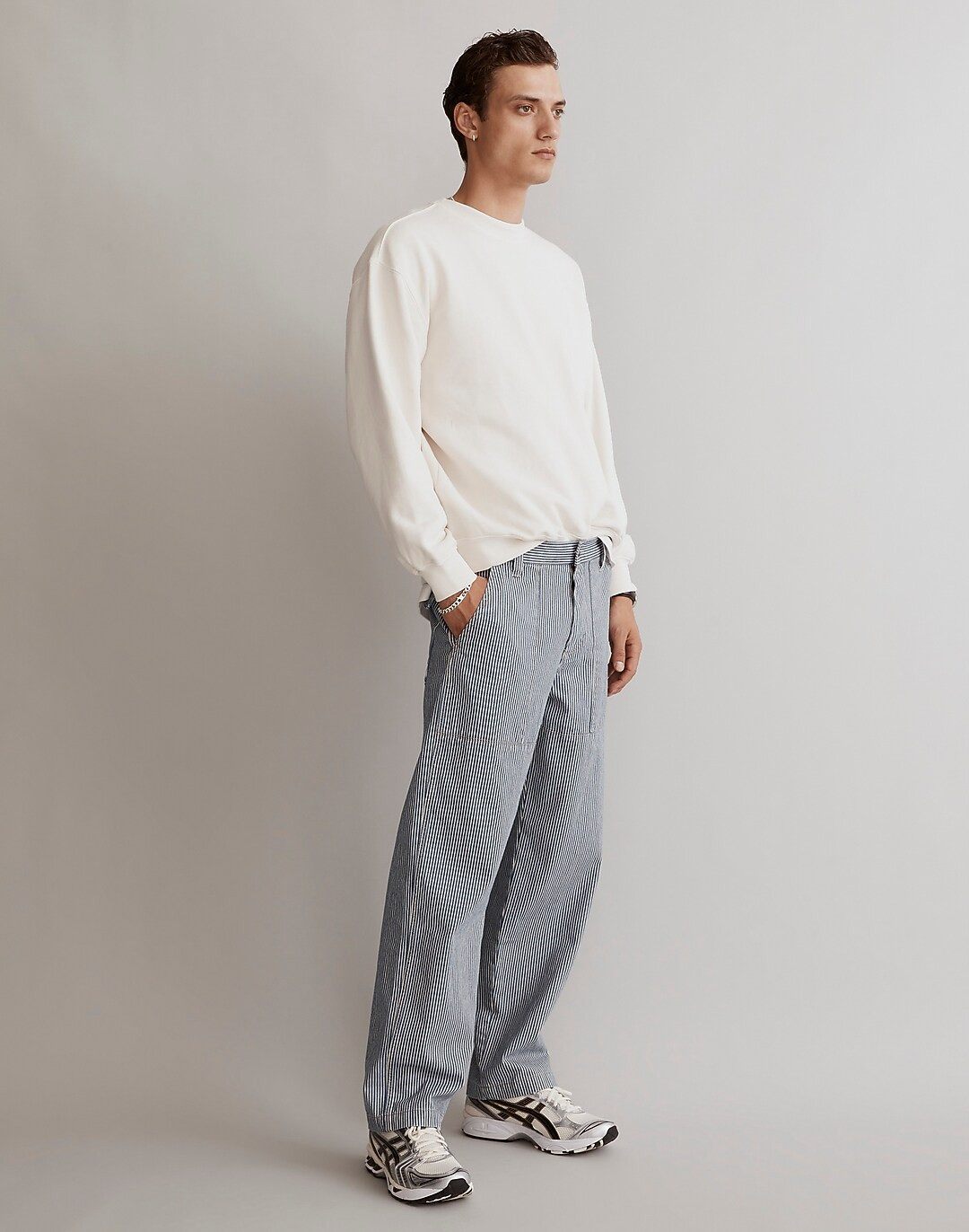 Baggy Surplus Pants in Stripe | Madewell