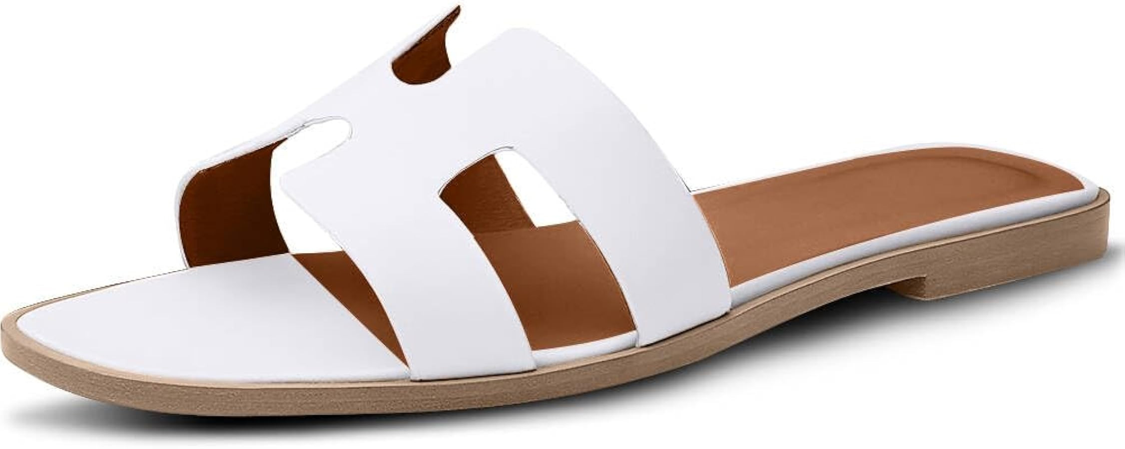 Womens Sandals H-Band Slides Flat Sandals for Women Summer Sandals | Amazon (US)