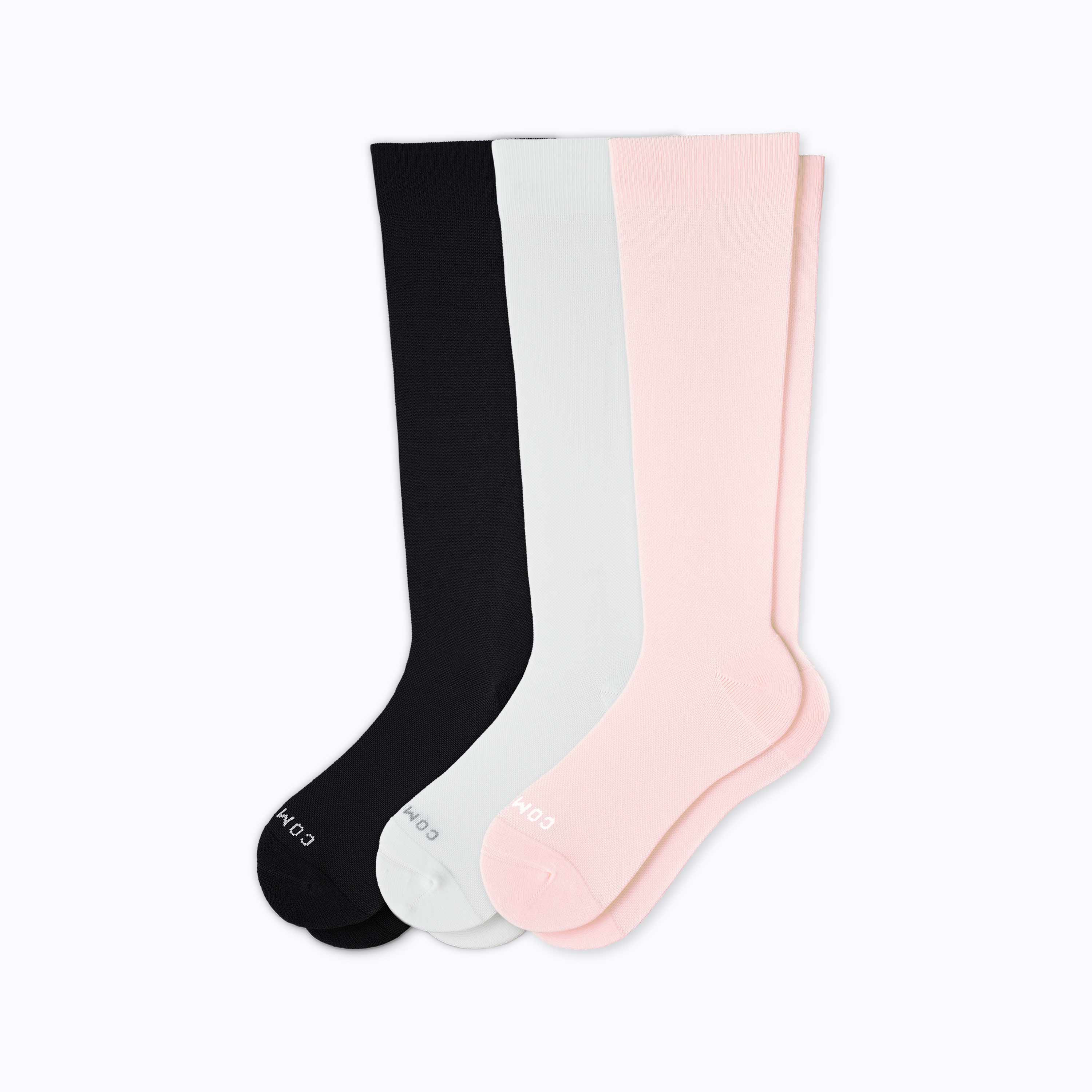 Knee-High Compression Socks | 3-Pack | Comrad Socks | Solid | Comrad