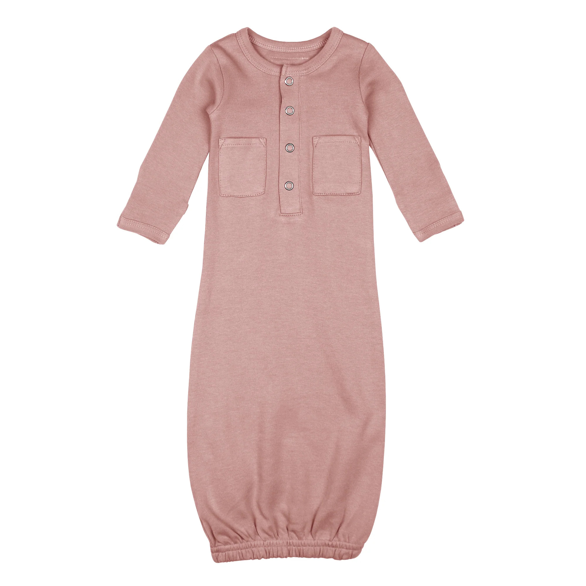 Organic Gown in Mauve | L'ovedbaby
