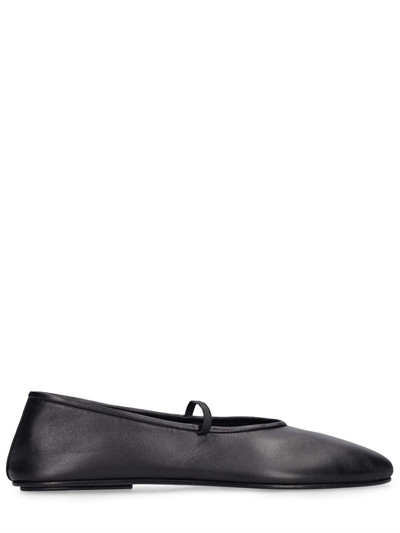 The Row - 10 mm hohe, elastische lederballerinas - Schwarz | Luisaviaroma | Luisaviaroma
