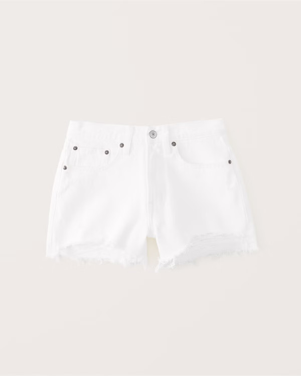 Mid Rise Boyfriend Shorts | Abercrombie & Fitch (US)