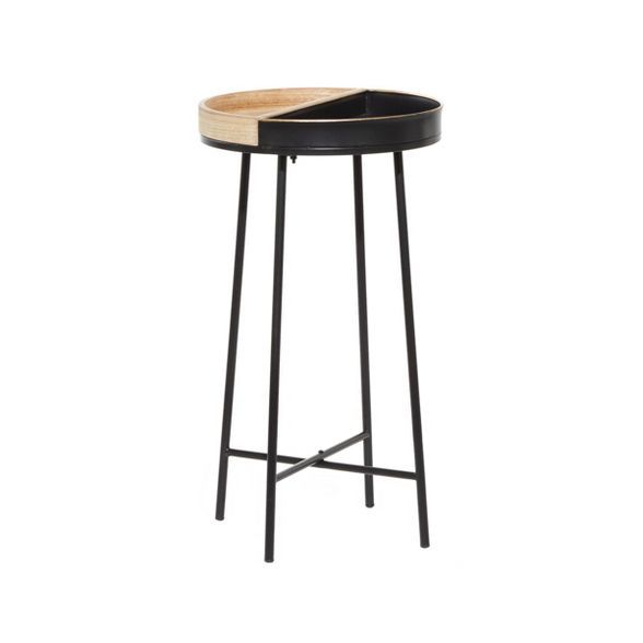 Contemporary Metal and Wood Accent Table - Olivia & May | Target