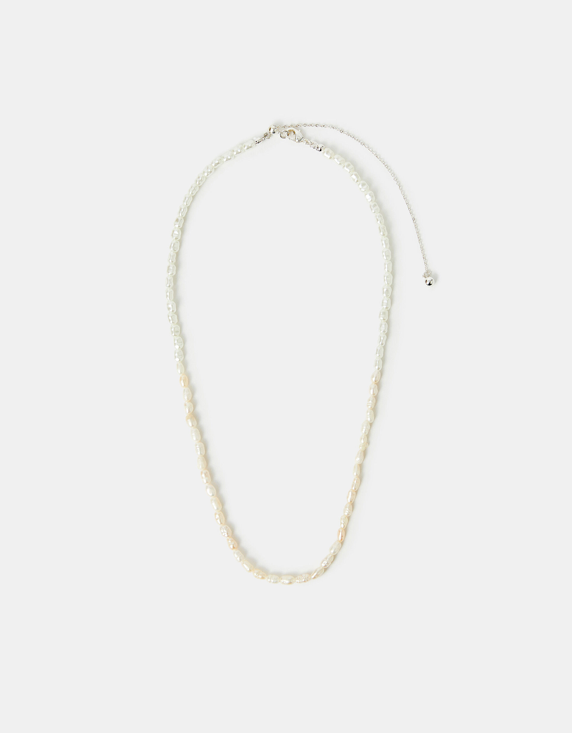 Sterling Silver-Plated Seed Pearl Necklace | Accessorize (Global)