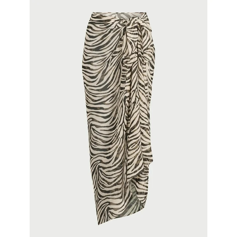 Sofia by Sofia Vergara Women's Zebra Pareo, One Size | Walmart (US)