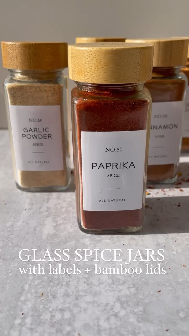 Huge sale on these GLASS SPICE JARS. Comes in 24 or 36 count. Printed labels are included. 

#LTKhome #LTKsalealert #LTKunder50