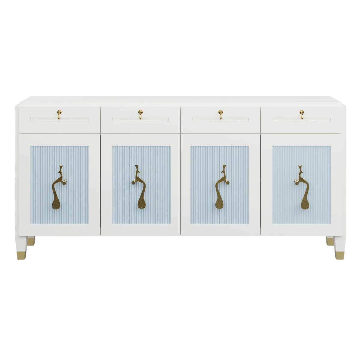 AWDH x Scout Custom Hide & Chic Credenza | Customizable Storage | Scout Design Studio