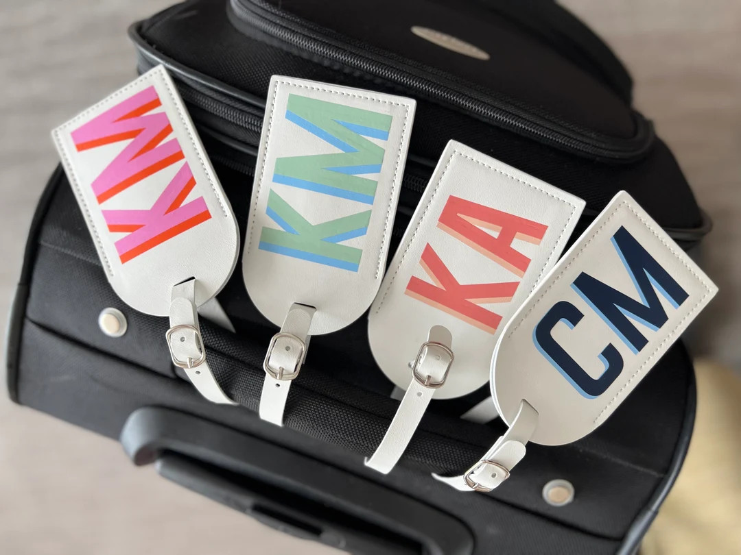 Monogram Luggage Tag - Etsy | Etsy (US)