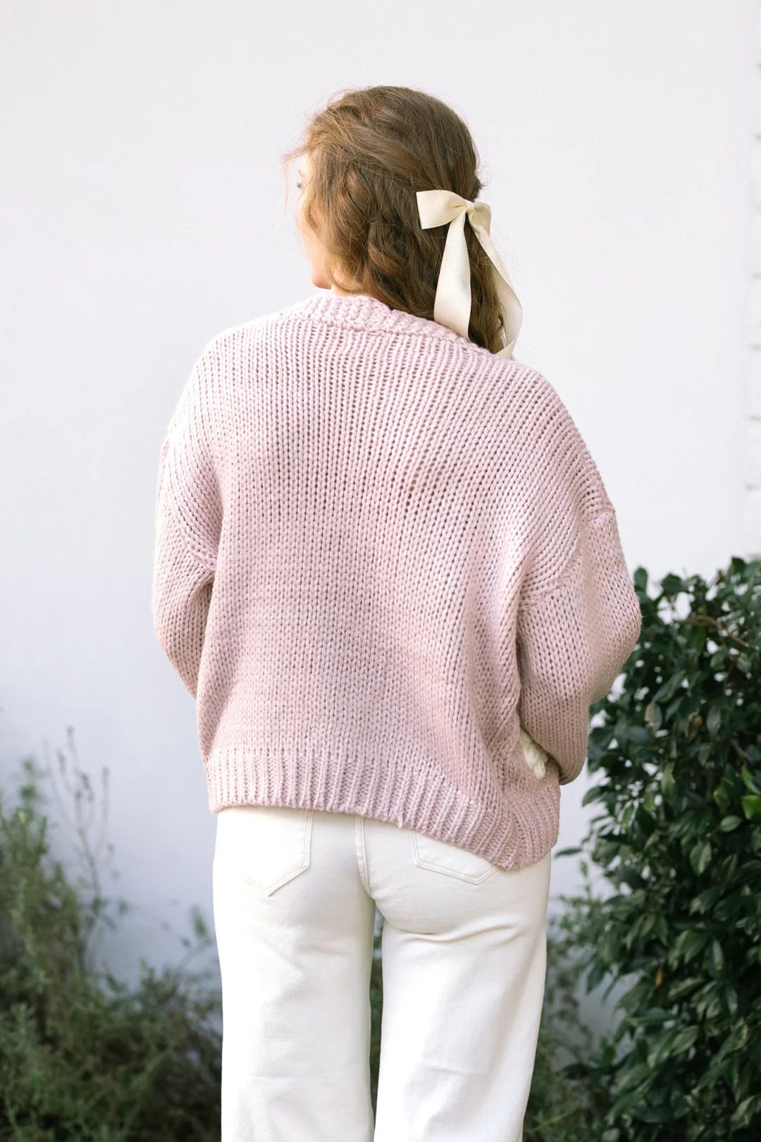 Angela Floral Knit Cardigan | Morning Lavender